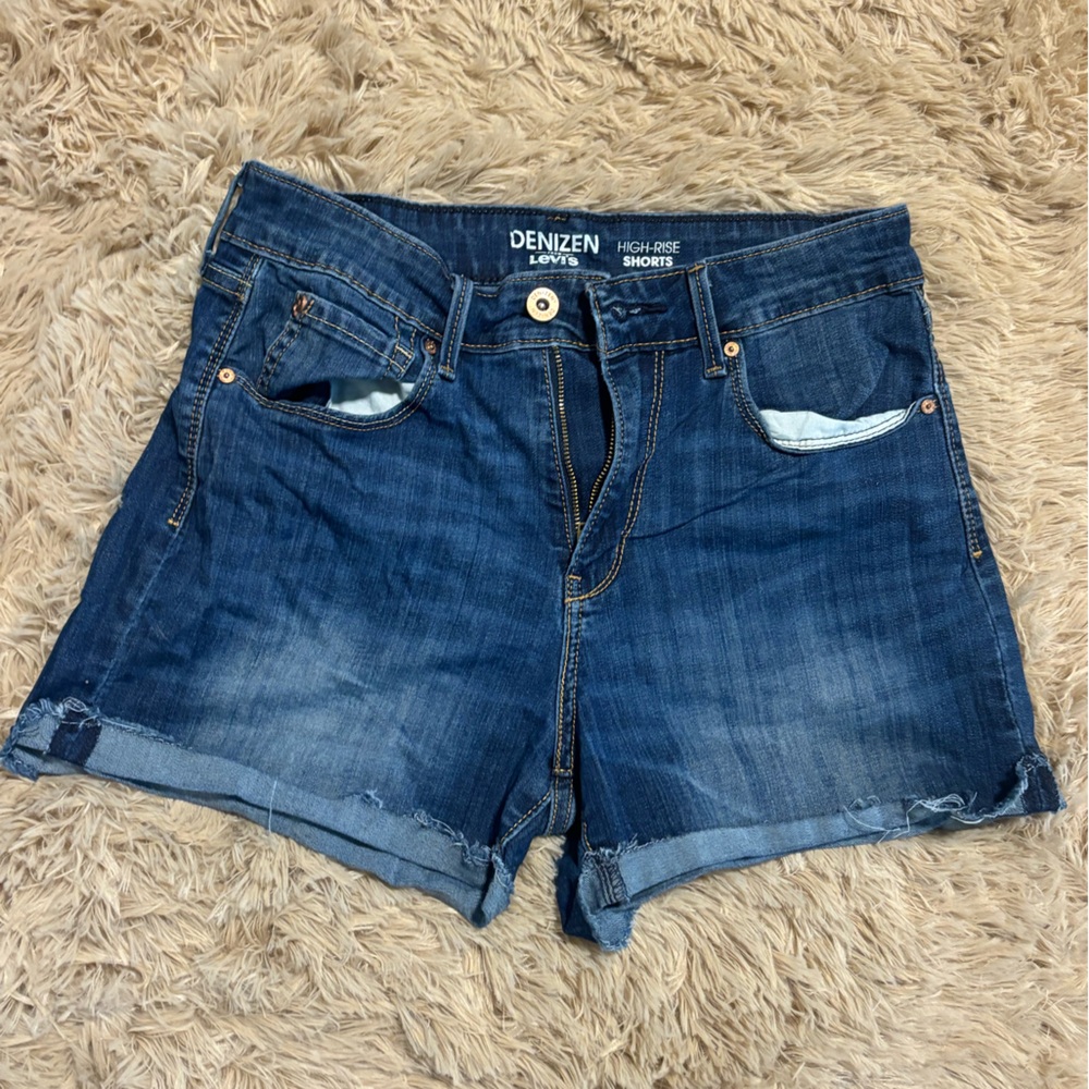 Levi's Women's High Waist Denim Shorts - Blue